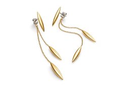 Boccia Titanium Dlouhé pozlacené náušnice z&nbsp;titanu 05074-02