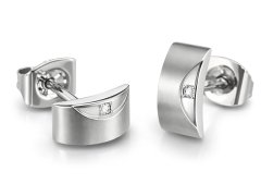 Boccia Titanium Elegantní titanové náušnice s&nbsp;diamanty 05007-02