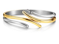 Boccia Titanium Luxusní titanový bicolor náramek 0396-03