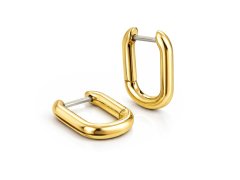 Boccia Titanium Pozlacené oválné titanové náušnice 05060-02