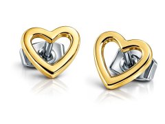 Boccia Titanium Srdíčkové titanové náušnice 05029-02