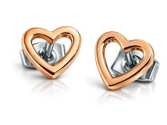 Boccia Titanium Srdíčkové titanové náušnice 05029-03