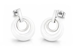 Boccia Titanium Titanové elegantní náušnice s&nbsp;keramikou 0588-01