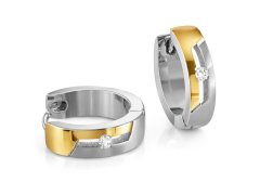 Boccia Titanium Titanové náušnice s&nbsp;diamantem 05045-04