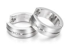 Boccia Titanium Titanové náušnice s&nbsp;diamanty 0539-09
