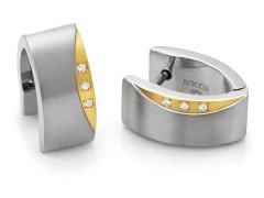 Boccia Titanium Titanové náušnice s&nbsp;pravými diamanty 05002-04