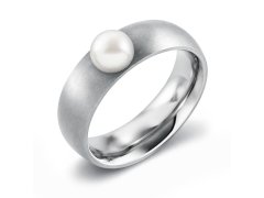 Boccia Titanium Titanový prsten s&nbsp;perlou 0102-15 52 mm