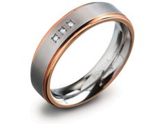 Boccia Titanium Titanový snubní prsten 0134-02 58 mm