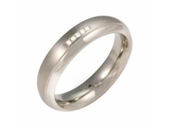 Boccia Titanium Titanový snubní prsten s diamanty 0130-09 57 mm