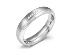 Boccia Titanium Titanový snubní prsten s&nbsp;diamanty 0130-09 51 mm