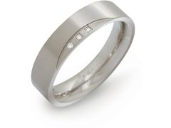 Boccia Titanium Titanový snubní prsten s diamanty 0138-02 55 mm
