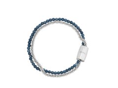 BREIL Dvojitý náramek s modrým achátem Magnetica System TJ3724 20,5 cm