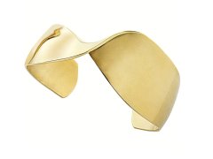 BREIL Nadčasový pevný pozlacený náramek pro ženy Retwist TJ3463 5,7 x 4,8 cm