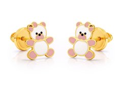 Brilio Hravé náušnice ze žlutého zlata Medvídci 14/168.521/17ROSA