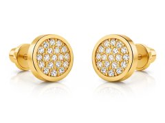Brilio Náušnice ze žlutého zlata se zirkony 14/180.641/17ZIR