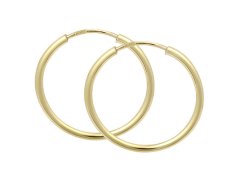 Brilio Náušnice zlaté kruhy 231 001 00278 1,3 cm
