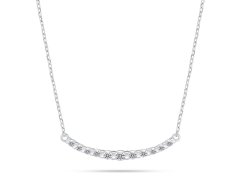 Brilio Silver Elegantní stříbrný náhrdelník s čirými zirkony NCL159W