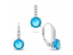 Brilio Silver Elegantní stříbrný set šperků se zirkony SET274WAQ (přívěsek, náušnice)