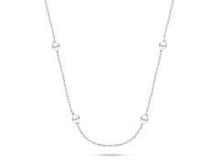 Brilio Silver Jemný stříbrný náhrdelník s Majorica perlami NCL141W