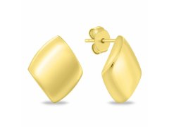 Brilio Silver Elegantní minimalistické pozlacené náušnice EA1218Y