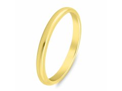 Brilio Silver Minimalistický pozlacený snubní prsten RI149Y 64 mm