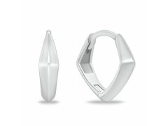 Brilio Silver Moderní hranaté náušnice ze stříbra EA1214W