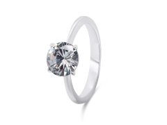 Brilio Silver Nadčasový stříbrný prsten s čirým zirkonem RI057W 52 mm