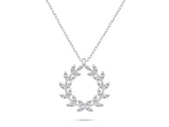 Brilio Silver Nádherný stříbrný náhrdelník se zirkony NCL120W