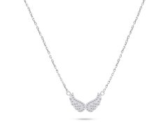 Brilio Silver Něžný stříbrný náhrdelník Andělská křídla NCL84W