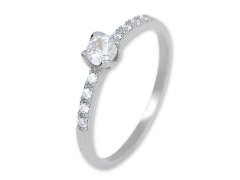 Brilio Silver Okouzlující stříbrný prsten s krystaly 426 001 00572 04 58 mm
