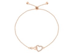 Brilio Silver Posuvný pozlacený náramek Nekonečná láska BRC252R