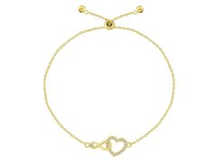 Brilio Silver Pozlacený posuvný náramek Nekonečná láska BRC252Y