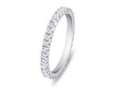 Brilio Silver Půvabný stříbrný prsten se zirkony RI085W 50 mm
