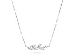 Brilio Silver Něžný stříbrný náhrdelník se zirkony NCL96W