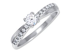 Brilio Silver Stříbrný zásnubní prsten 426 001 00541 04 58 mm