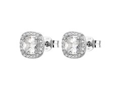 Brosway Blyštivé stříbrné náušnice Fancy Infinite White FIW160