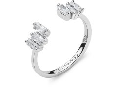 Brosway Blyštivý otevřený prsten Fancy Infinite White FIW17 50 mm