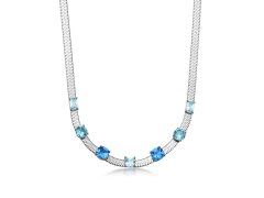 Brosway Elegantní náhrdelník Hádek s&nbsp;modrými zirkony Dreaming BIG05