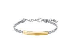 Brosway Elegantní pánský bicolor náramek z&nbsp;oceli Riptide BTD054