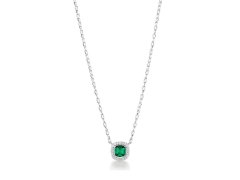 Brosway Elegantní stříbrný náhrdelník Fancy Life Green FLG136