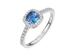 Brosway Elegantní stříbrný prsten Fancy Freedom Blue FFB129 52 mm
