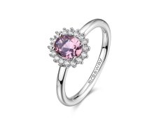 Brosway Elegantní stříbrný prsten Fancy Tender Pink FTP18 50 mm