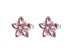 Brosway Květinové stříbrné náušnice Fancy Tender Pink FTP29