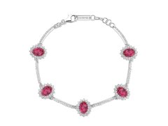 Brosway Luxusní stříbrný náramek se zirkony Fancy Passion Ruby FPR40