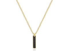 Brosway Módní pozlacený náhrdelník s kubickými zirkony Backliner BIK112
