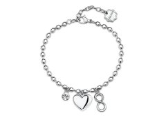 Brosway Ocelový kuličkový náramek s&nbsp;přívěsky Chakra BHKLE05