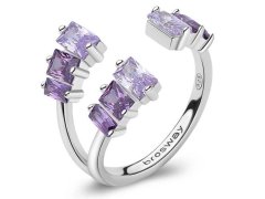 Brosway Okouzlující otevřený prsten Fancy Magic Purple FMP17 S (49 - 52 mm)