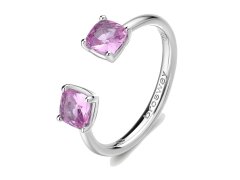 Brosway Otevřený stříbrný prsten Fancy Vibrant Pink FVP11 M (53 - 55 mm)