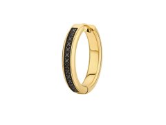 Brosway Pozlacená single náušnice se zirkony Ink BIK121