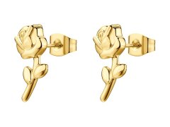 Brosway Půvabné pozlacené náušnice Růže Chakra BHKE199